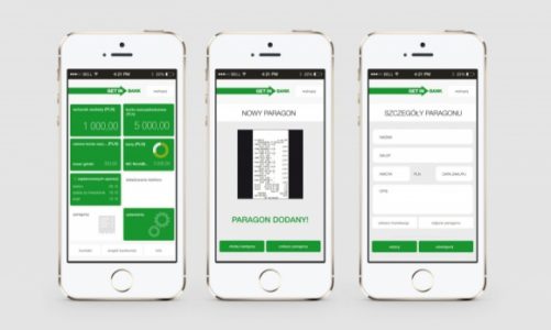 Aplikacja Getin Mobile z opcją przechowywania paragonów