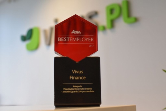Vivus Finance najlepszym pracodawcą roku wg AON Hewitt