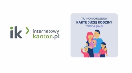 Internetowykantor.pl partnerem Karty Dużej Rodziny BIZNES, Finanse - E-kantor dołączył do grona firm oferujących wielodzietnym rodzinom zniżki. Każdy posiadacz Karty Dużej Rodziny, który zdecyduje się na wymianę waluty na Internetowykantor.pl, może zaoszczędzić na spłacie kredytu, wyjazdach zagranicznych czy zakupach w e-sklepach.