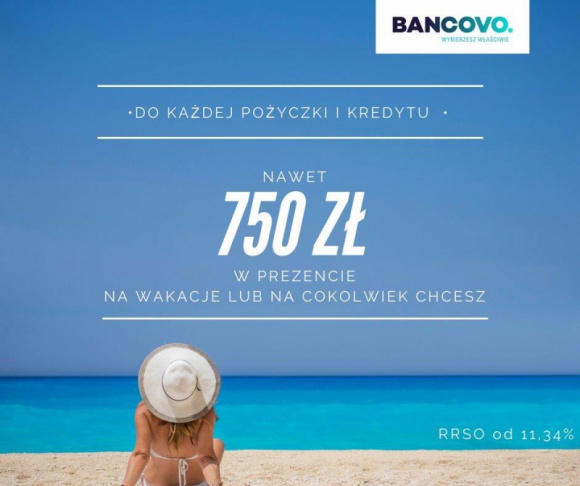 BANCOVO. rozdaje klientom prezenty na wakacje