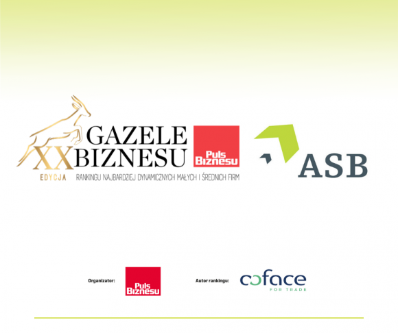 ASB ponownie otrzymało tytuł Gazeli Biznesu