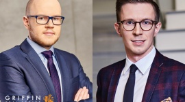 Nowi eksperci dołączają do Griffin Real Estate BIZNES, Finanse - Jakub Art i Adrian Mieloch dołączyli do działu finansów Griffin Real Estate. Obydwaj rozpoczęli pracę na stanowiskach Vice President Finance.